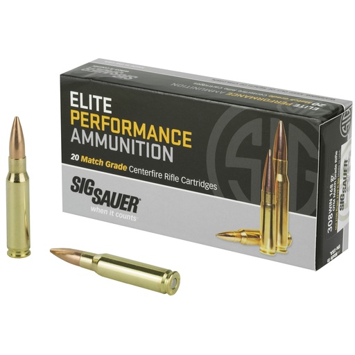 [SGE308M1] SIG AMMO 308WIN 168GR OTM 20/200