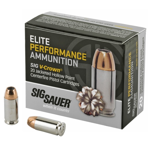 [SGE40SW2] SIG AMMO 40SW 180GR JHP 20/200