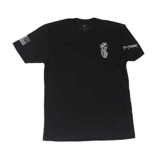 [SPKSGT1072-L] SPIKE'S TSHIRT ALOHA SNACKBAR BLK L