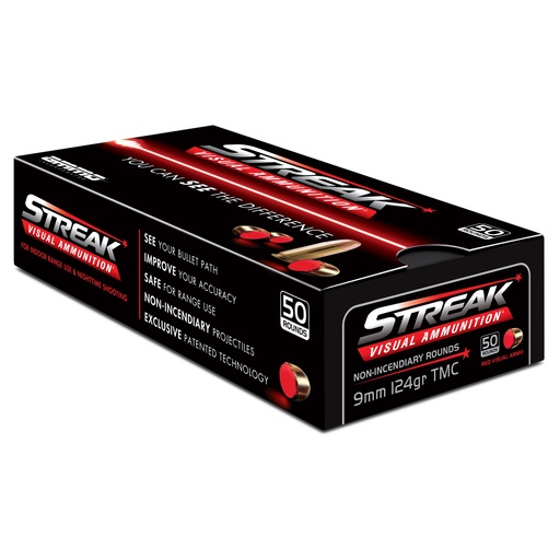 [STRK9124TMC-50] STREAK 9MM 124 GR TMC 50/1000