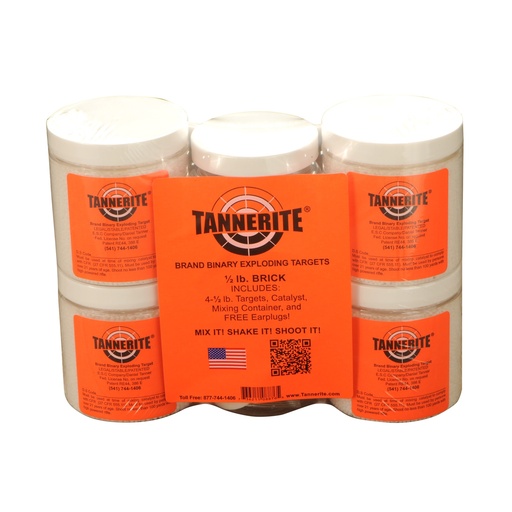 [TANHBR] TANNERITE HALF BRICK 1/2LB TRGT 4/PK