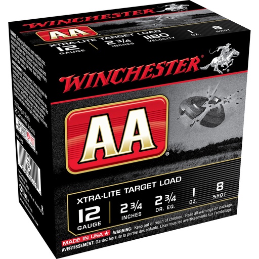 [WNAAL128] WIN AA EX-LIGHT 12GA 2.75" #8 25/250