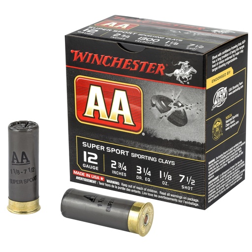 [WNAASC127BX] WIN AA SS 12GA 2.75" #7.5 25/250