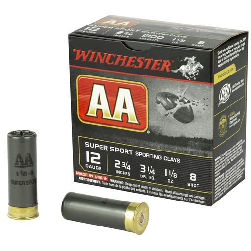 [WNAASC128BX] WIN AA SS 12GA 2.75" #8 25/250