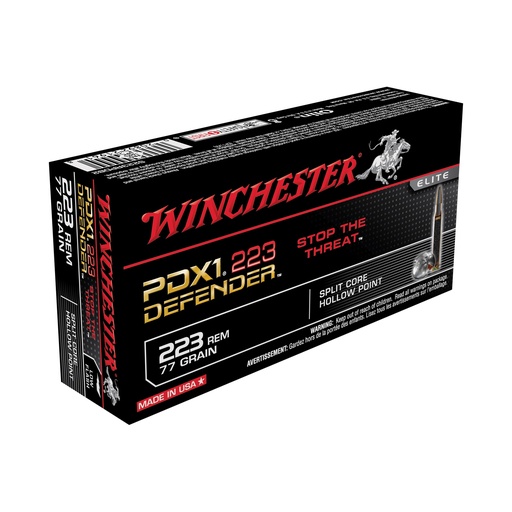 [WNS223RPDB2] WIN DEFENDER 223REM 77GR HP 20/200