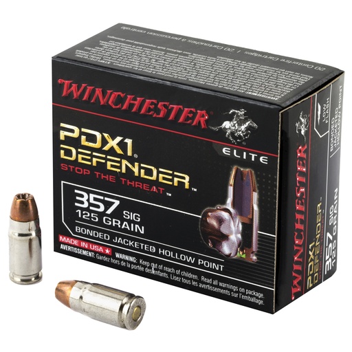 [WNS357SPDB] WIN DEFENDER 357SIG 125GR JHP 20/200