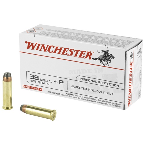 [WNUSA38JHPBX] WIN USA 38SPL+P 125GR JHP 50/500