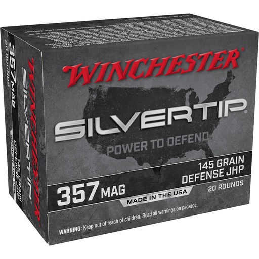 [WNW357ST] WIN SILVERTIP 357MAG 145GR HP 20/200