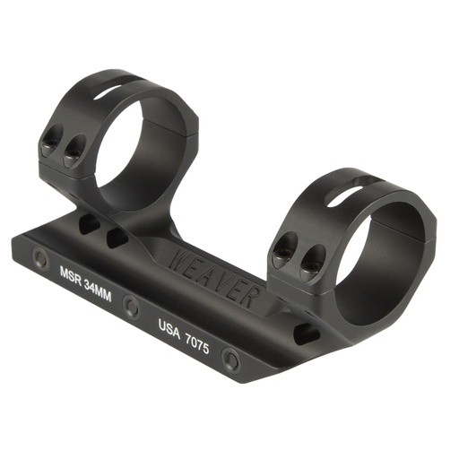 [WV99681] WEAVER 34MM FIXED MSR MOUNT MATTE